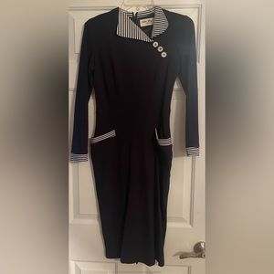 Dress navy and white